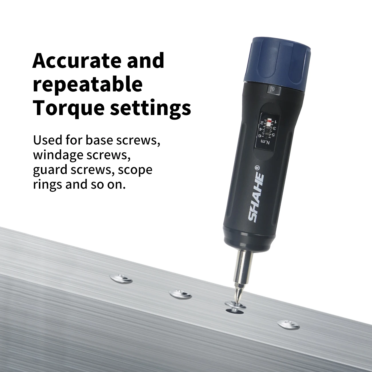 SHAHE Portable Preset Torque Screwdriver Adjustable Torque Range Professional Torque Wrench