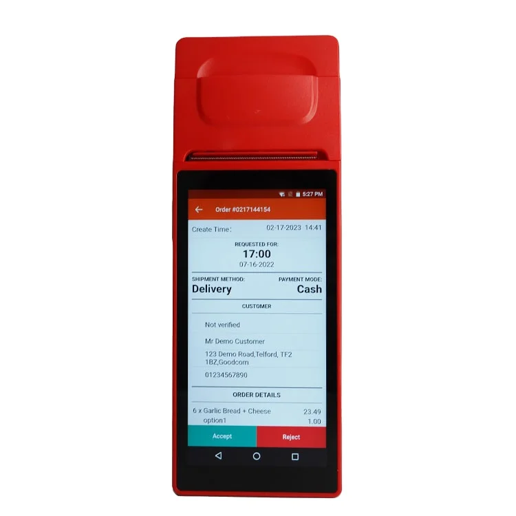 Goodcom GT81P Mobile Handheld Android POS System Terminal Manufactures Touch Screen Pos With Printer Payment Machine