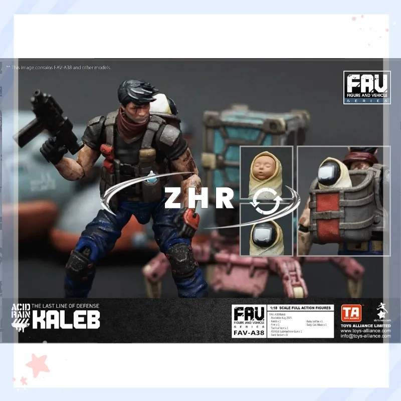 In Stock Acid Rain War FAV-A38 Kaleb Animation Model Action Figure Toy Collection Gift