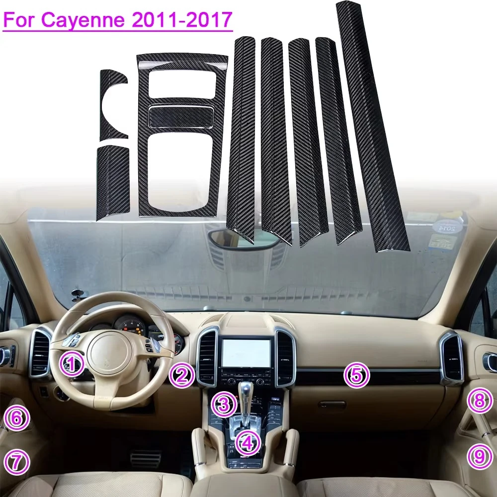 

Dry Carbon Fiber Process For Porsche Cayenne 2011-2017 REAL Carbon Fiber Interior Trims
