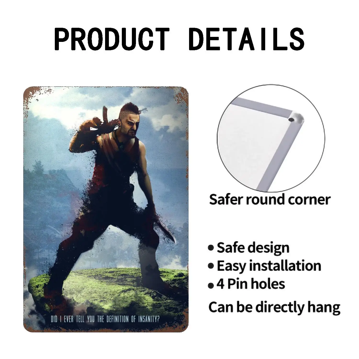 Far Cry 6 New Dawn Video Game Poster Vintage Tin Sign Metal Sign Decorative Plaque for Pub Bar Man Cave Club Wall Decoration