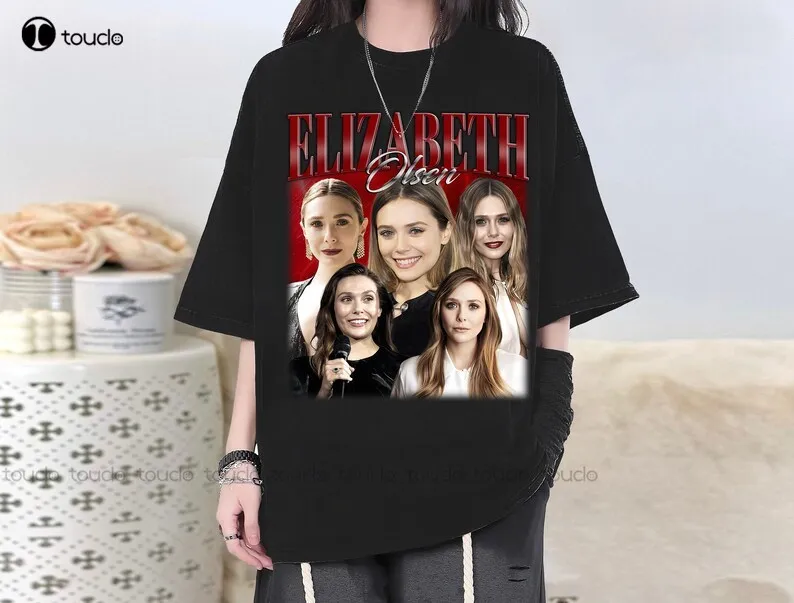 

Retro Elizabeth Olsen Vintage Shirt, Actress, Scarlet Retro 90s Elizabeth Olsen Tee