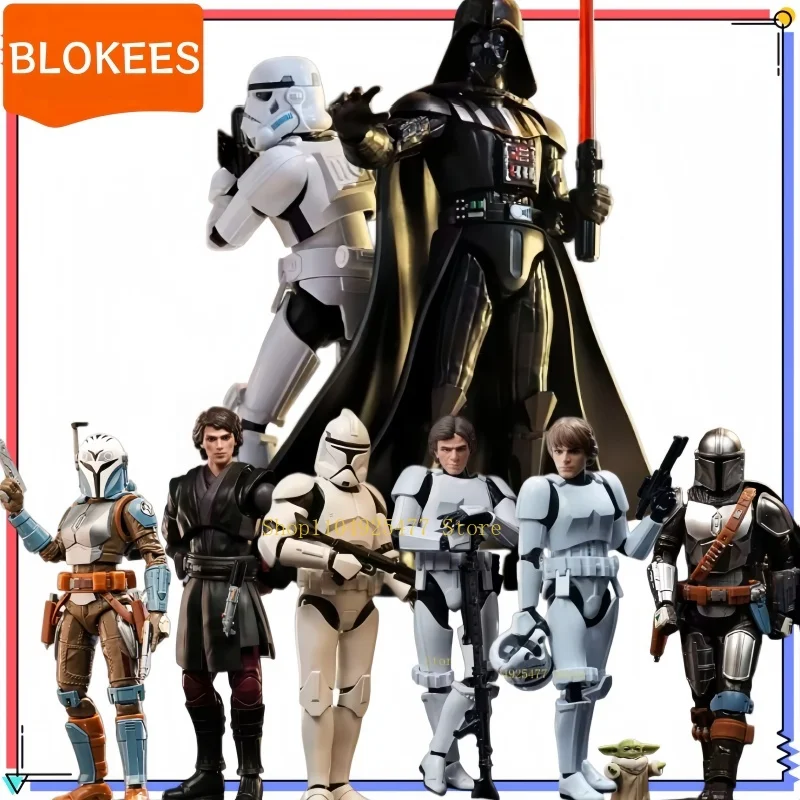 BLOKEES Skywalker Clone Trooper Star Wars:The Mandalorian Grogu Luke Solo Darth Vader CLASS Version Toys Figure Assembled Gift