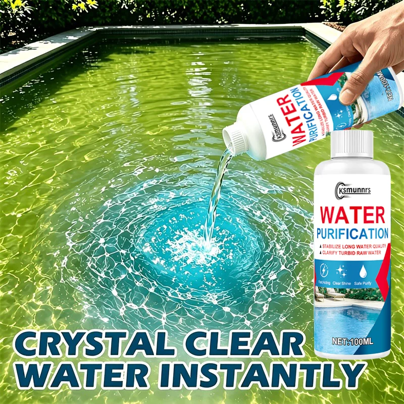 Fast-Acting Pool Clarifier Solution Crystal Clear Water Treatment for Outdoor Pools