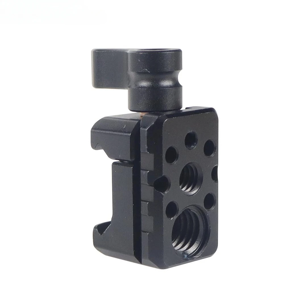 NATO Clamp Quick Release NATO Lock Clamp with 1/4 Inch 3/8 Inch Thread Cold Shoe Mount Camera Cage Expansion Accessories