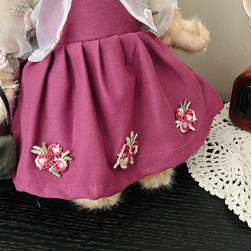 Ours en peluche mobile avec robe, jouets en peluche mignons, cadeau d'anniversaire, cadeau de Noël, nouveau, haute qualité