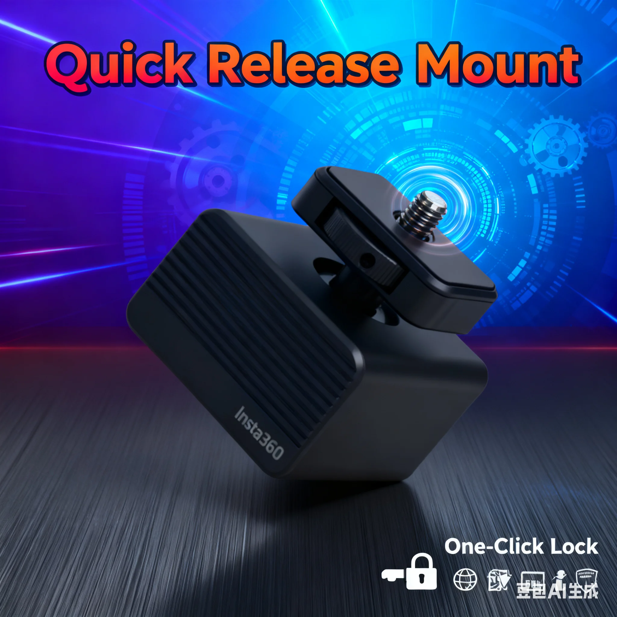 Echter mechanischer Antivibrationsstabilisator FÜR Insta360 – schwimmende Stoßdämpferhalterung, kompatibel mit GO Ultra/X5/X4