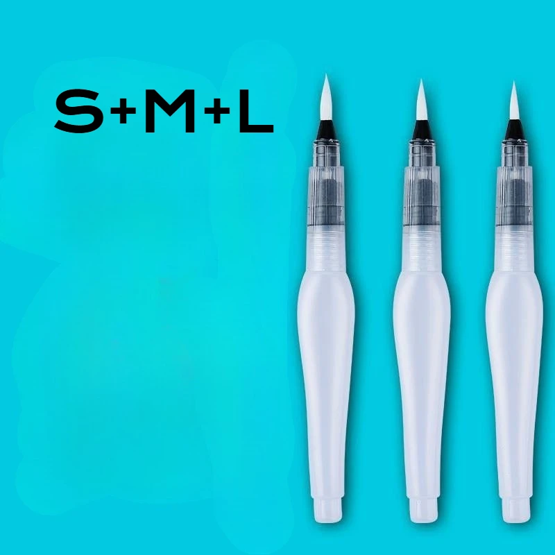 3/6pcs replaceable watercolor brush sets - Fine-tipped watercolor painting kit, portable watercolor pens