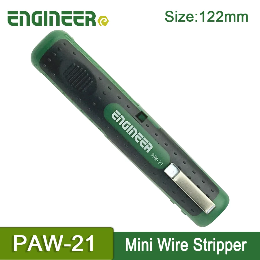 ENGINEER Compact Mini Wire Stripper 122mm Crimping Tool Made in Japan Stripping Knife Multifunctional Hand Tools PAW-21