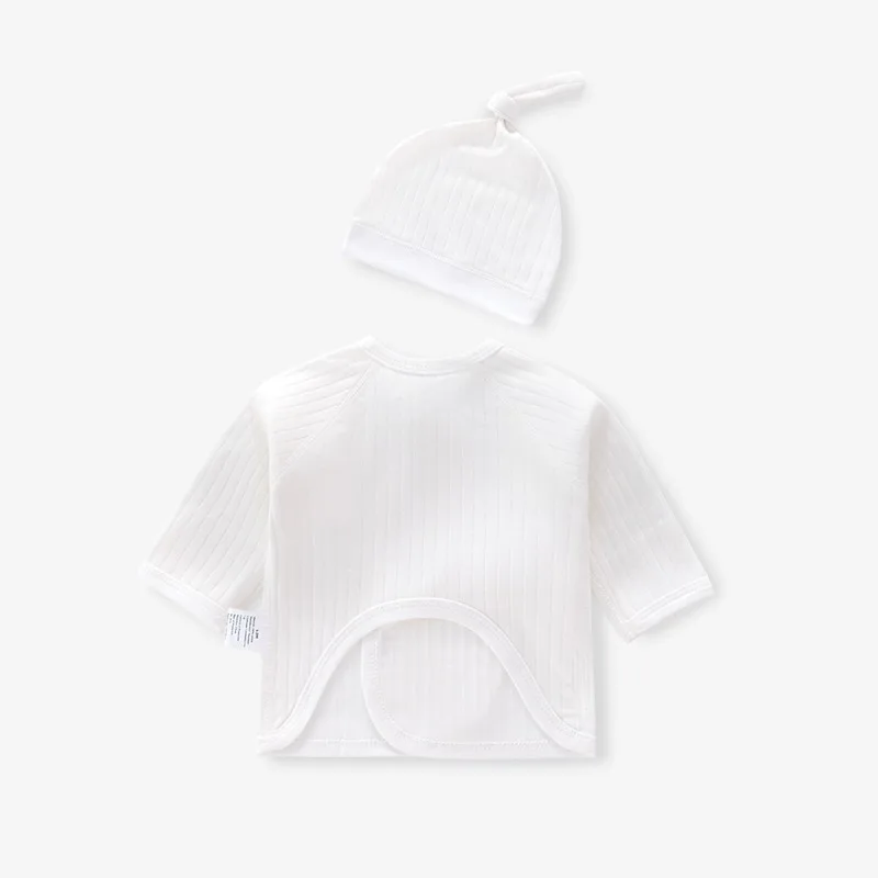 Spring Summer Cute Newborn Infant Baby Clothes Baby Boy Girl Cotton Bear T-shirt Top with Hat