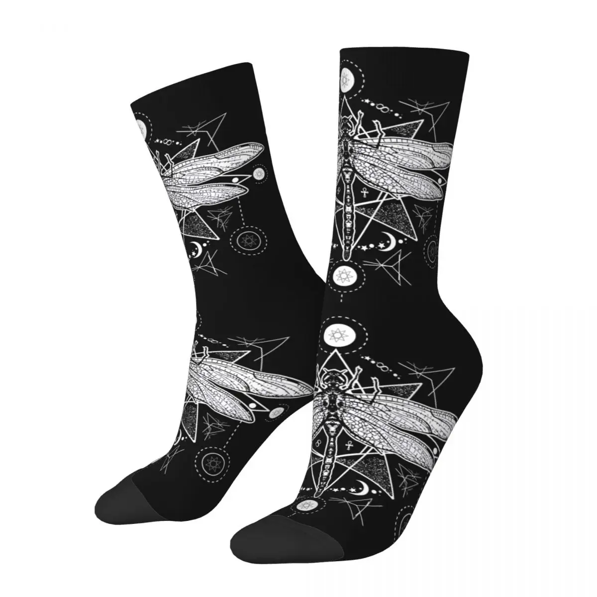 Dragonfly Photographic Unisex Winter Socks Warm Happy Socks Street Style Crazy Sock