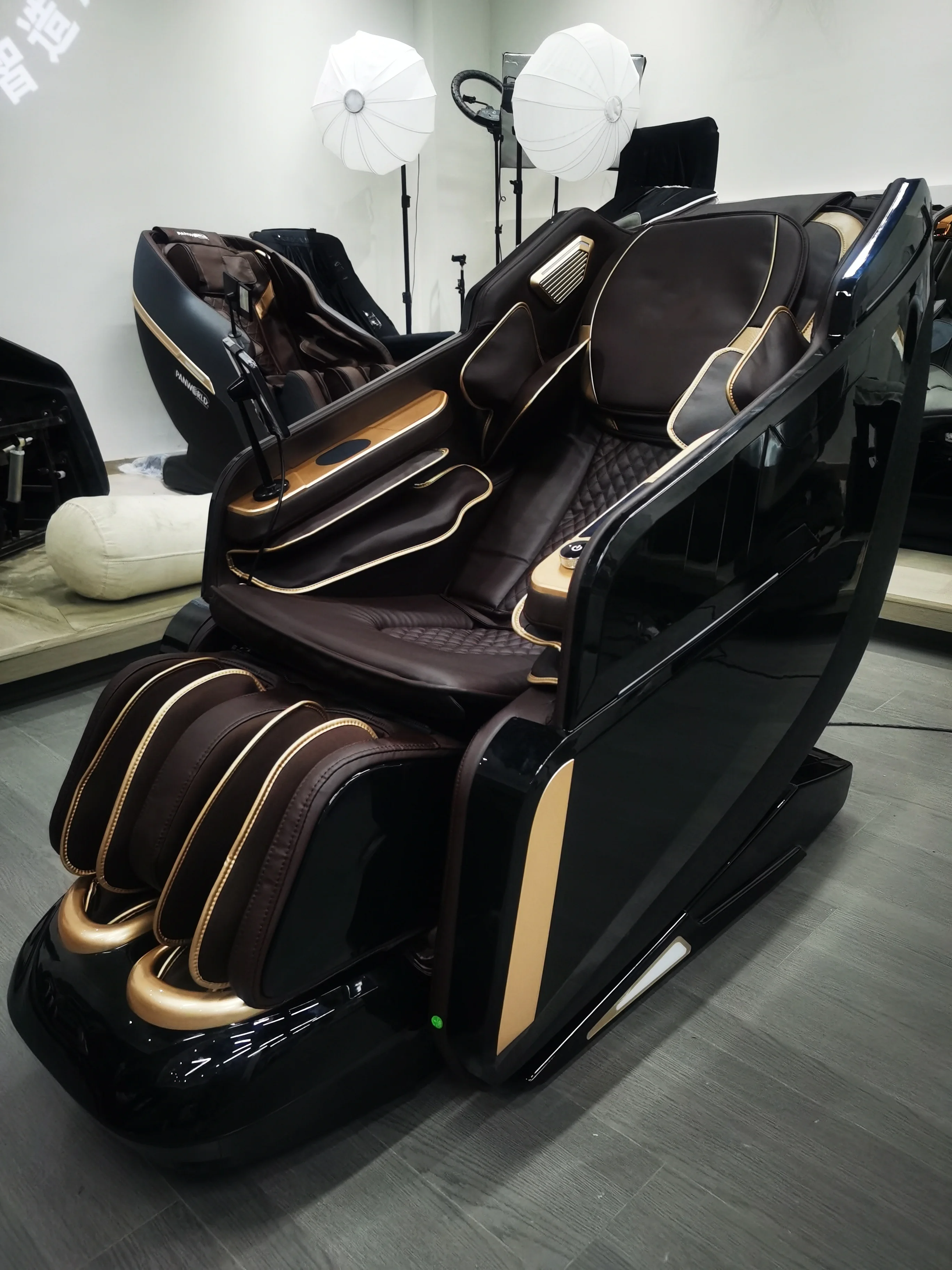 Luxury 4D Pro Massage Chair Full Body Foot Shiatsu SL Track Zero Gravity Heated Recliner Kneading Tapping Stretching Bluetooth