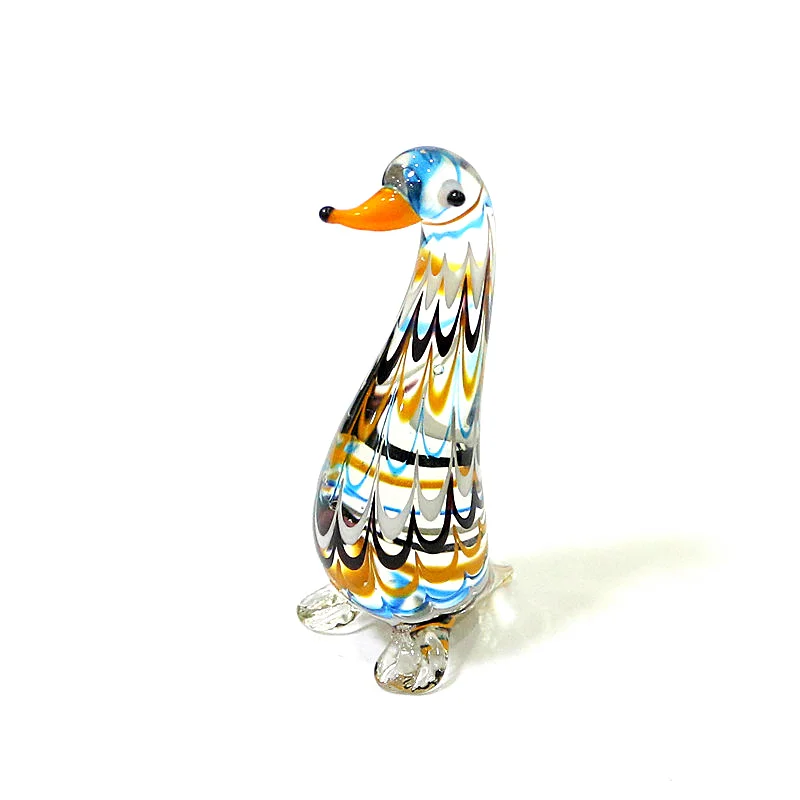 

Easter Ornaments Cute Miniature Glass Duck Figurine Home Table Living Room Bedroom Decor Collection Holiday Party Gifts for Kids