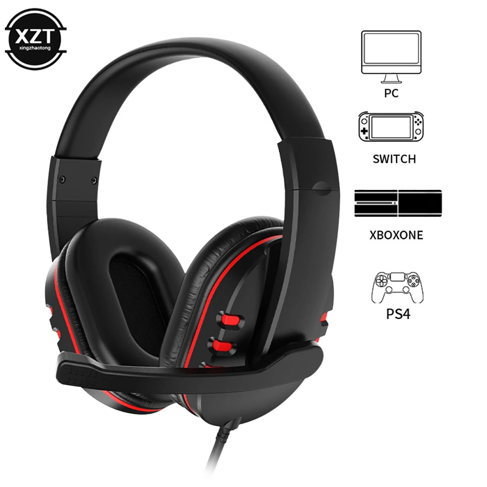 Wired Gaming Headphones Gamer Headset with Microphone For PC Computer Laptop PS4 XBOX ONE Play Station 4 Gaming Earphones