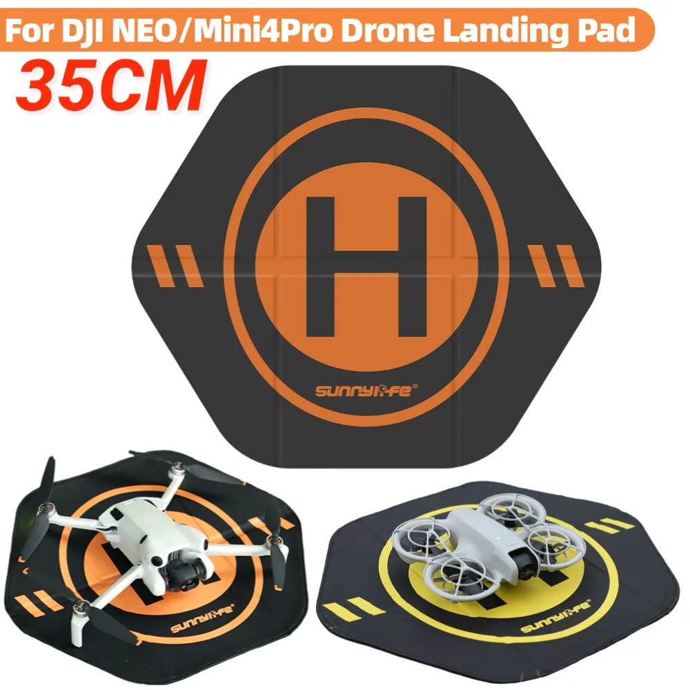 

Складные посадочные площадки для DJI NEO/Mini4Pro, коврик для дрона, универсальный парковочный фартук 35 см, коврик для квадрокоптера, аксессуары для дронов с защитой от дутья