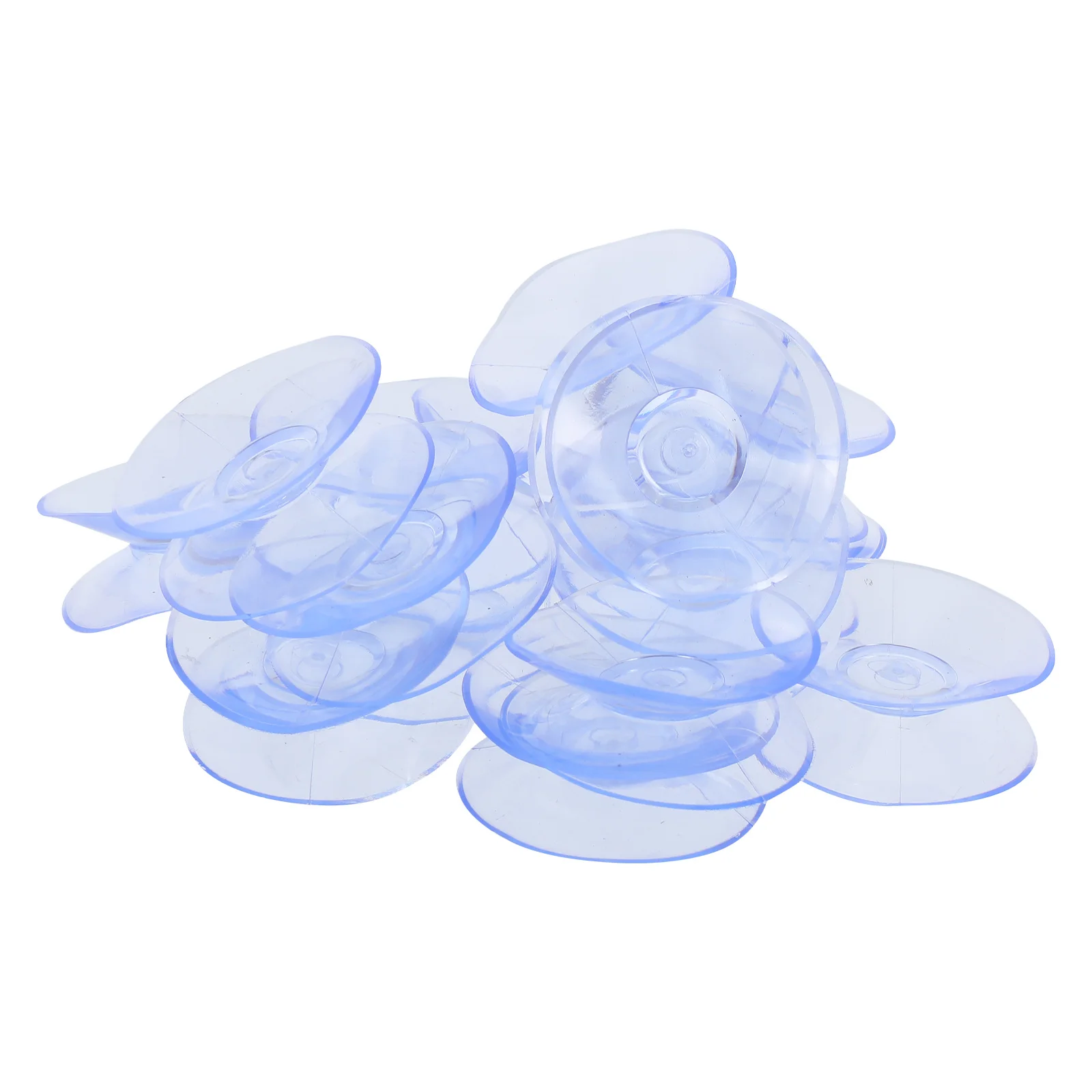 

20pcs Clear Glass Table Top Spacers 1.4X1.4Inch Anti-Slip Suction Cups Dual-Sided Bumpers For Coffee Table Desk Stabilizer