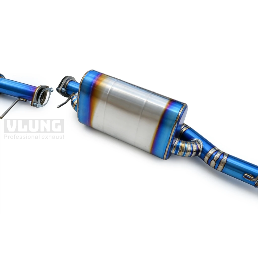 High Flow Valvetronic Full Titanium Cat Back Exhaust For Ford Ranger 2.3T 2018-2026 Light Weight Racing Mod Kit view 3