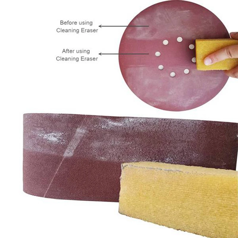 ขัดทำความสะอาดกาว Stick Sanding เข็มขัดกลองกลองทำความสะอาดกระดาษทรายฟองน้ำเมลามีนสำหรับเข็มขัด Disc Sander