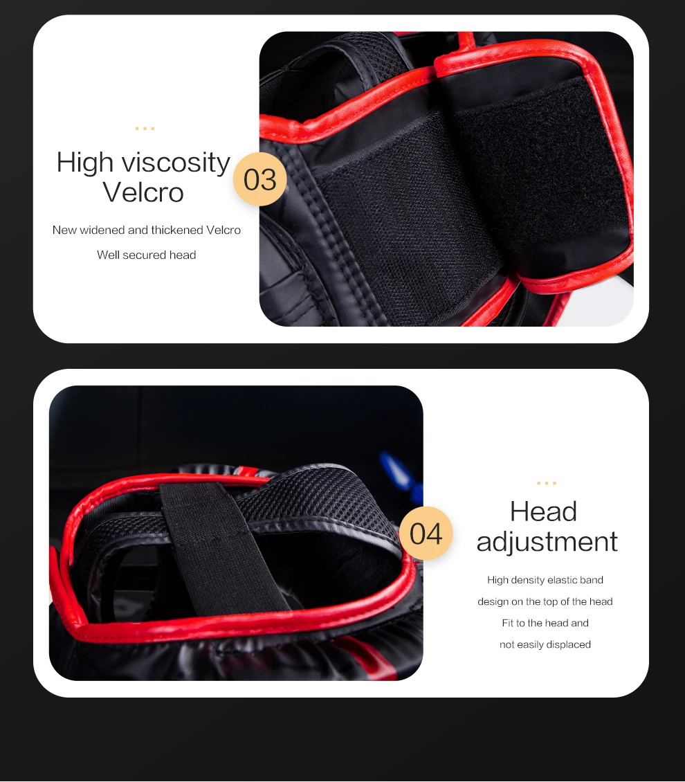 Kickboxhelm Karate Muay Thai Guantes De Boxeo Free Fight Kopfbedeckung MMA Kopfschutz Sanda Training Erwachsene Kinder Ausrüstung – Detail 10