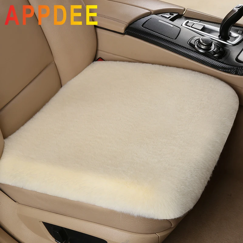 APPDEE universal winter car seat cushion imitation rabbit fur car seat cover thick plush soft and warm