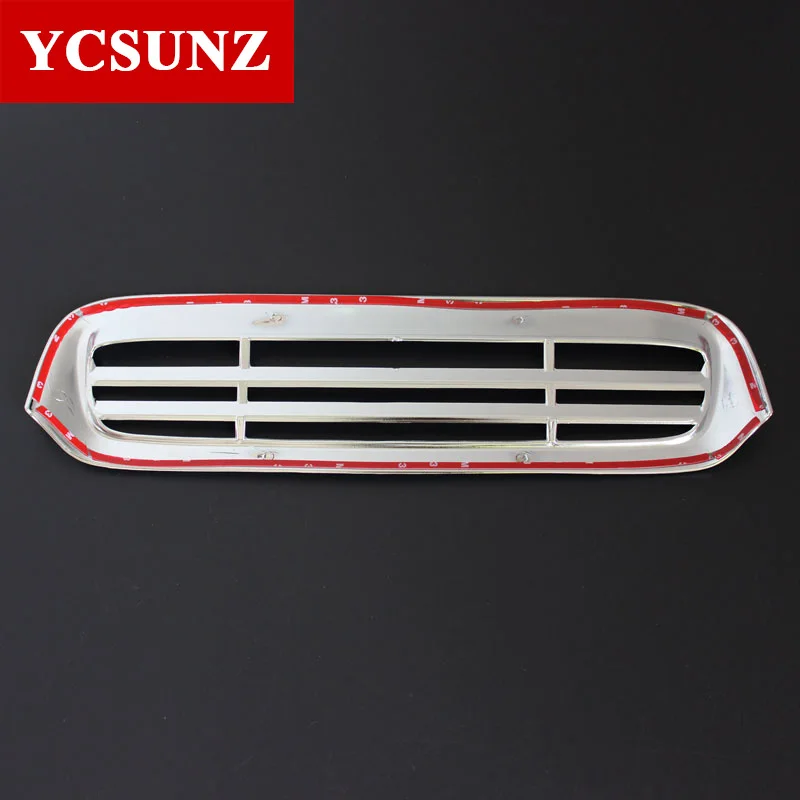 ABS Chrome Small Hood Scoops Outlet Cover For Toyota Hilux Vigo 2011 2012 2013 2014 Car Styling Accessories Double Cabin