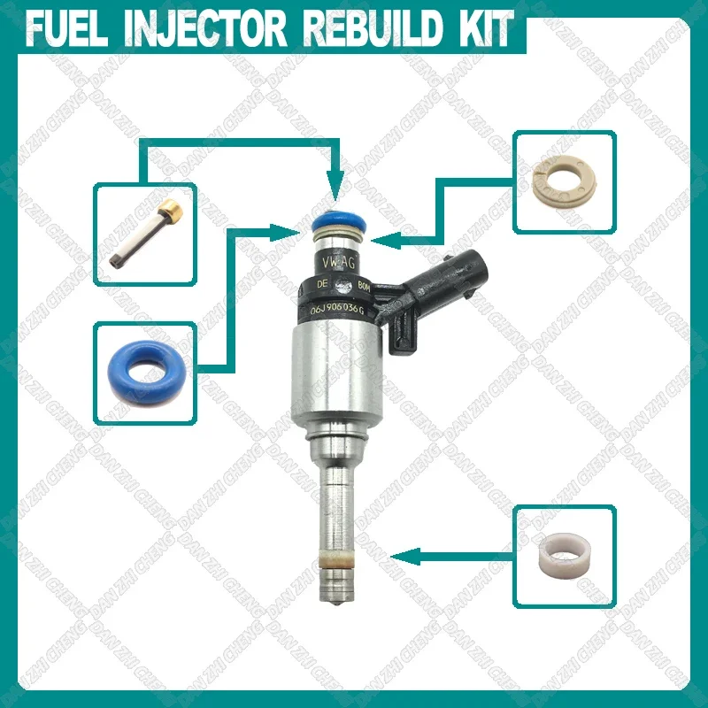 

Filters Orings Seals Grommets Fuel injector service kit filter for 06J906036N FITS AUDI A6 A8 Q3 Q5 TT 2.0 TFSI 06J906036G