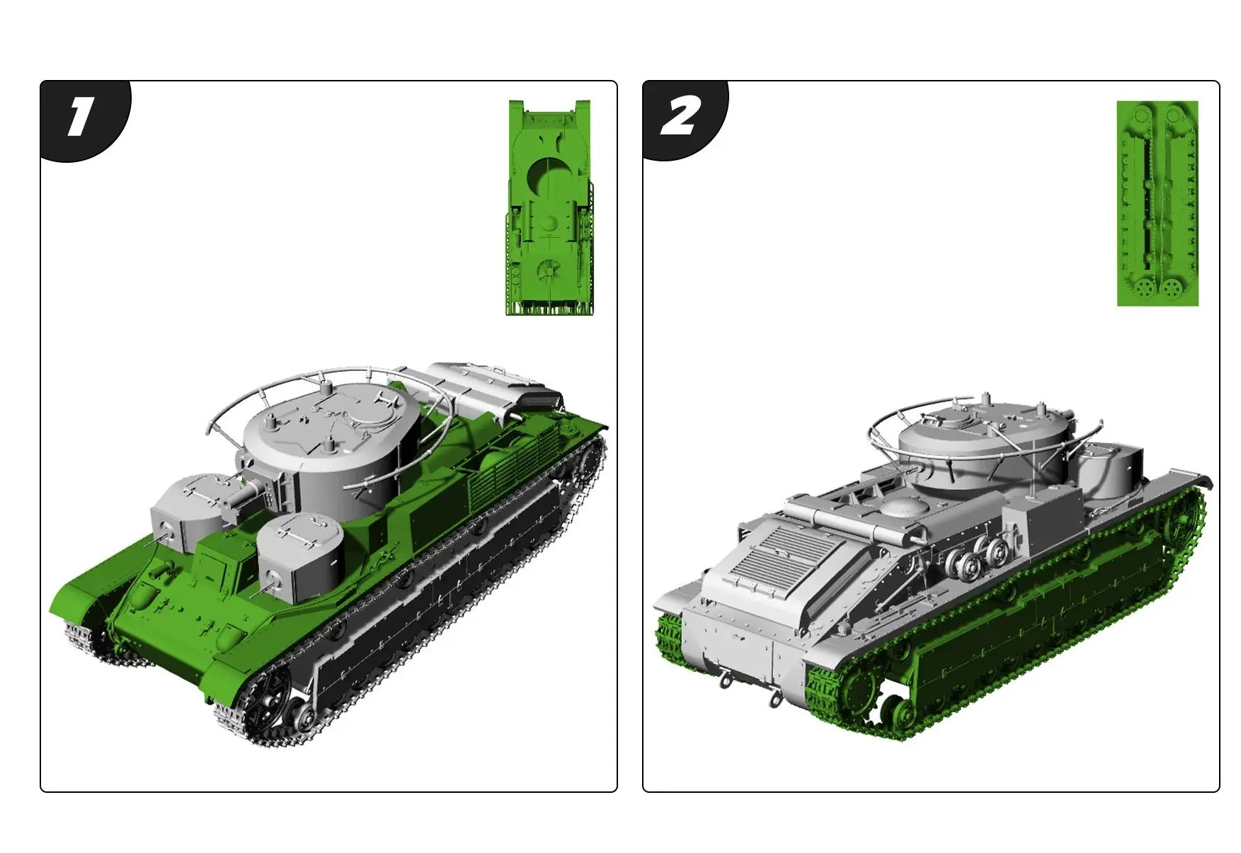 

Soviet T-28 1934 Medium Tank SSMODEL SS582 1/56 1/72 1/100 15mm WarGaming 28mm Military Model Kit
