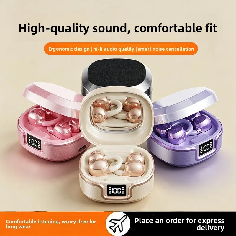 Bluetooth Earbuds B76B77 Open Ear Noise Cancelling High Quality Long Battery Life For Gaming Comfortable Fit