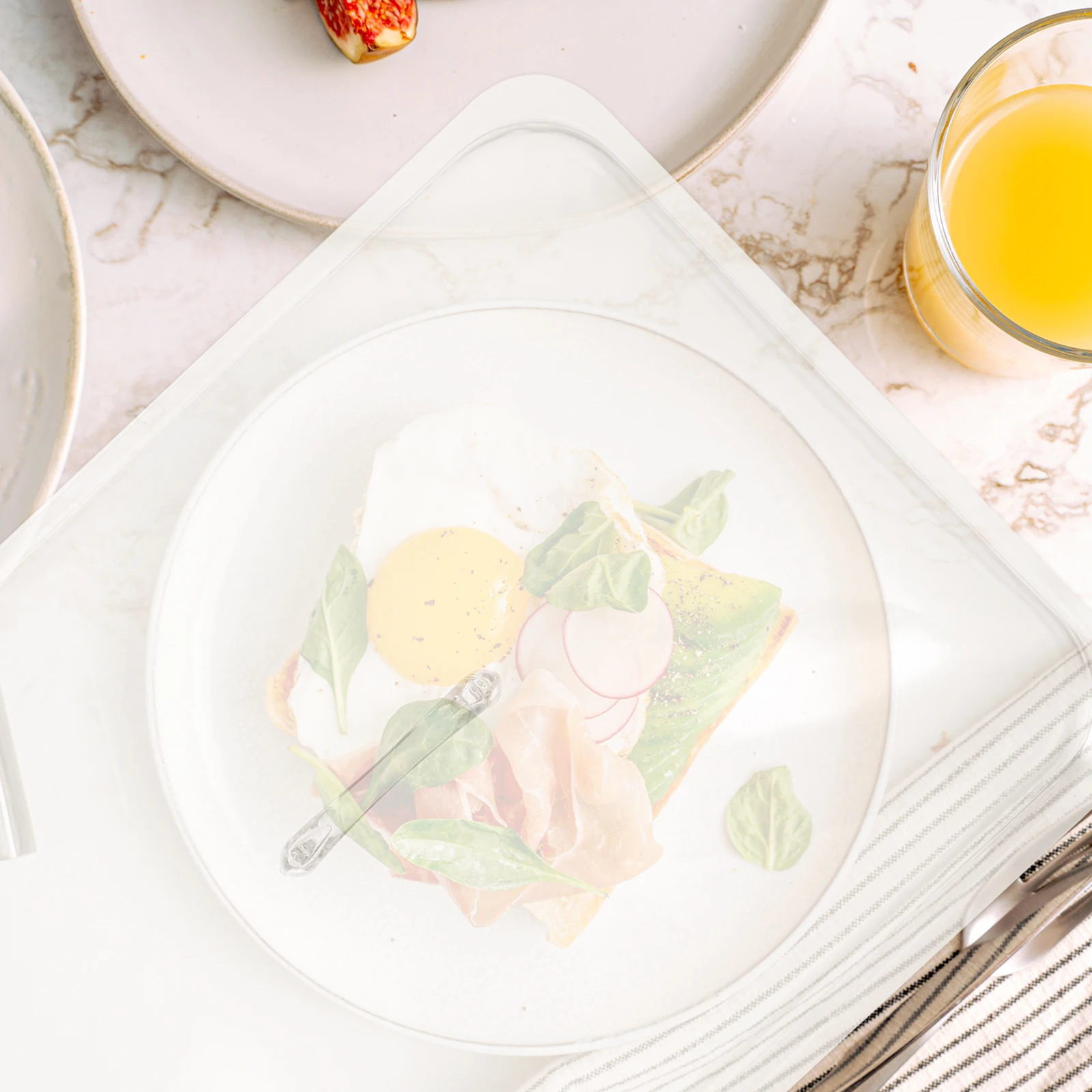 

1Pcs Square Food Cover Transparent Dish Preservation Cover Kitchen Storage Tent Reliable Protective Food Storage Holder