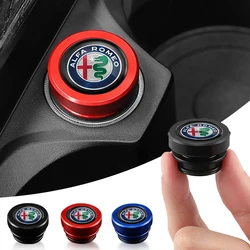 Car Cigarette Lighter Dust Cover Dustproof Decoration Cap For Alfa Romeo Giulietta 159 147 156 166 Mito Giulia GT Stelvio Tonale