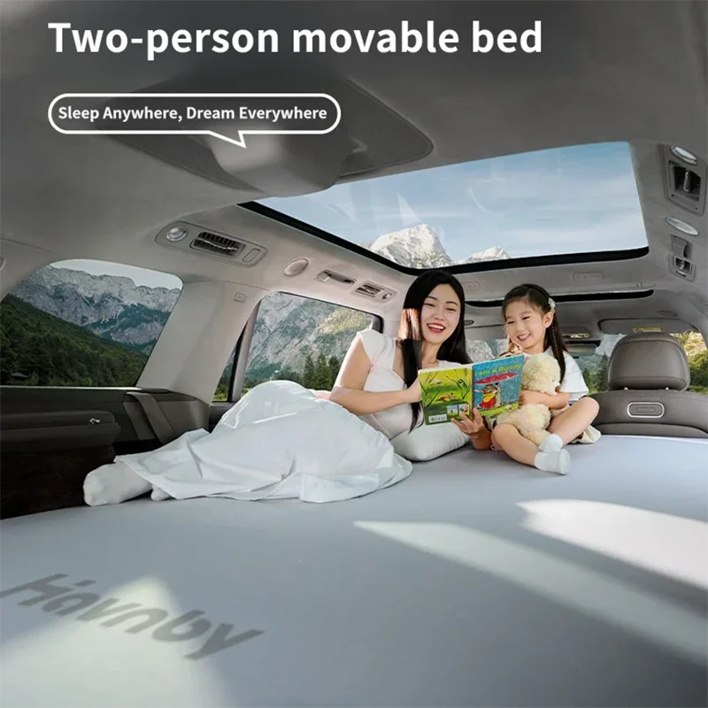 For AITO M6/M7/M8/M9 5-seater Inflatable Trunk Sleeping Pad Camping Mattress Car Travel Bed Outdoor Rear Trunk Travel Mattress