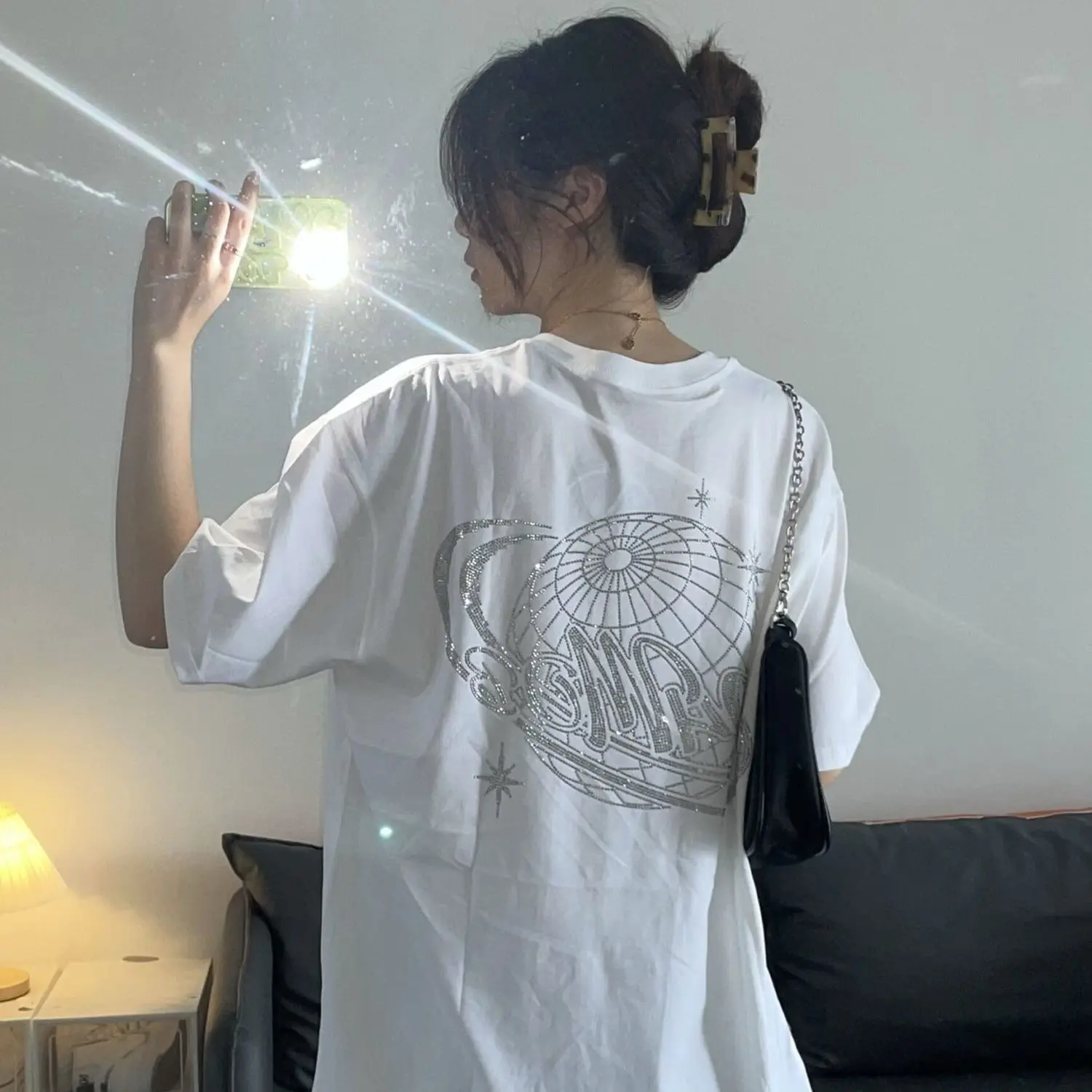 Pure Cotton Short-sleeved T-shirt, 2025 Summer New Men's Fashion Loose Streetwear Top