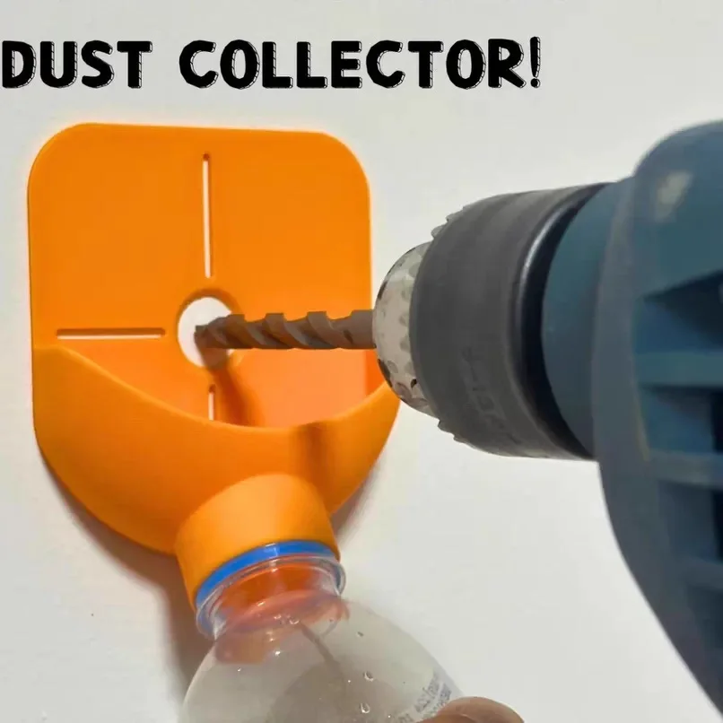 1PC Drill Dust Collector with Ash Bowl -Reusable Impact Hammer Dustproof Cover for Home DIY &Construction Power Tool Accessories