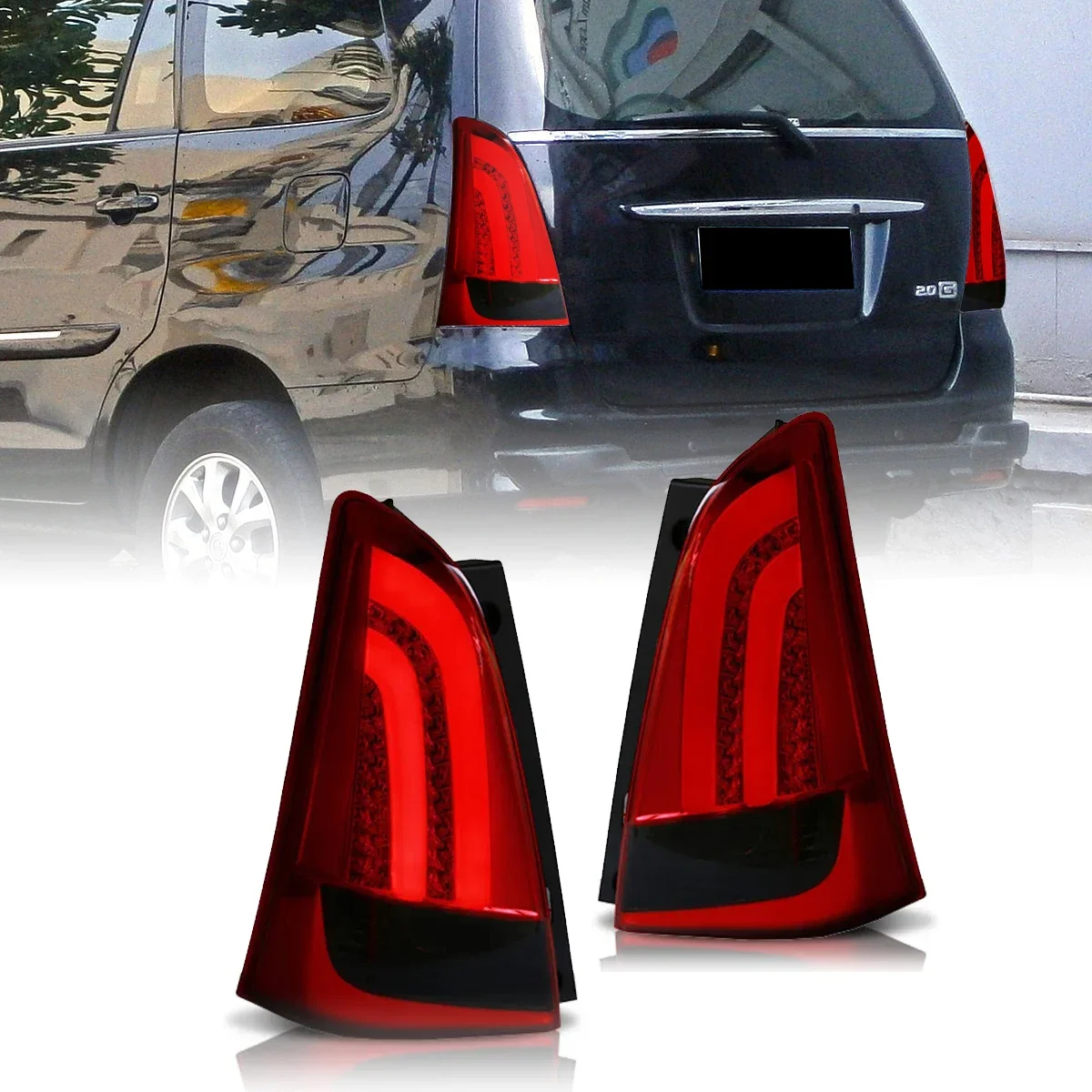 

Auto Accessories LED Tail Lights Assembly Car Part Bear Rear Lamp For Toyota Innova 2012-2015 LED Taillight