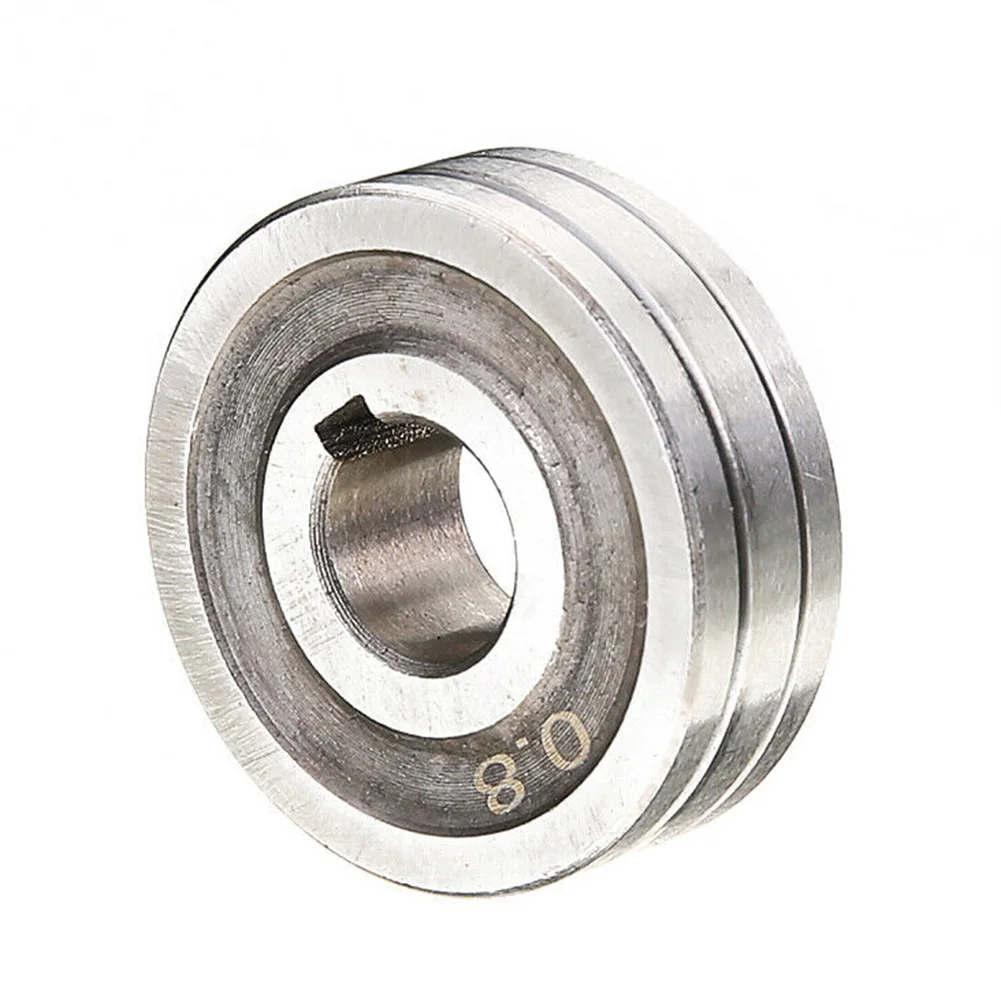 2PCS Wire Feed Drive Rollers for Mig Welding Wire Feeders V-Groove Compatible with 0.6-0.8 and 0.8-1.0 Wire Sizes Steel Material