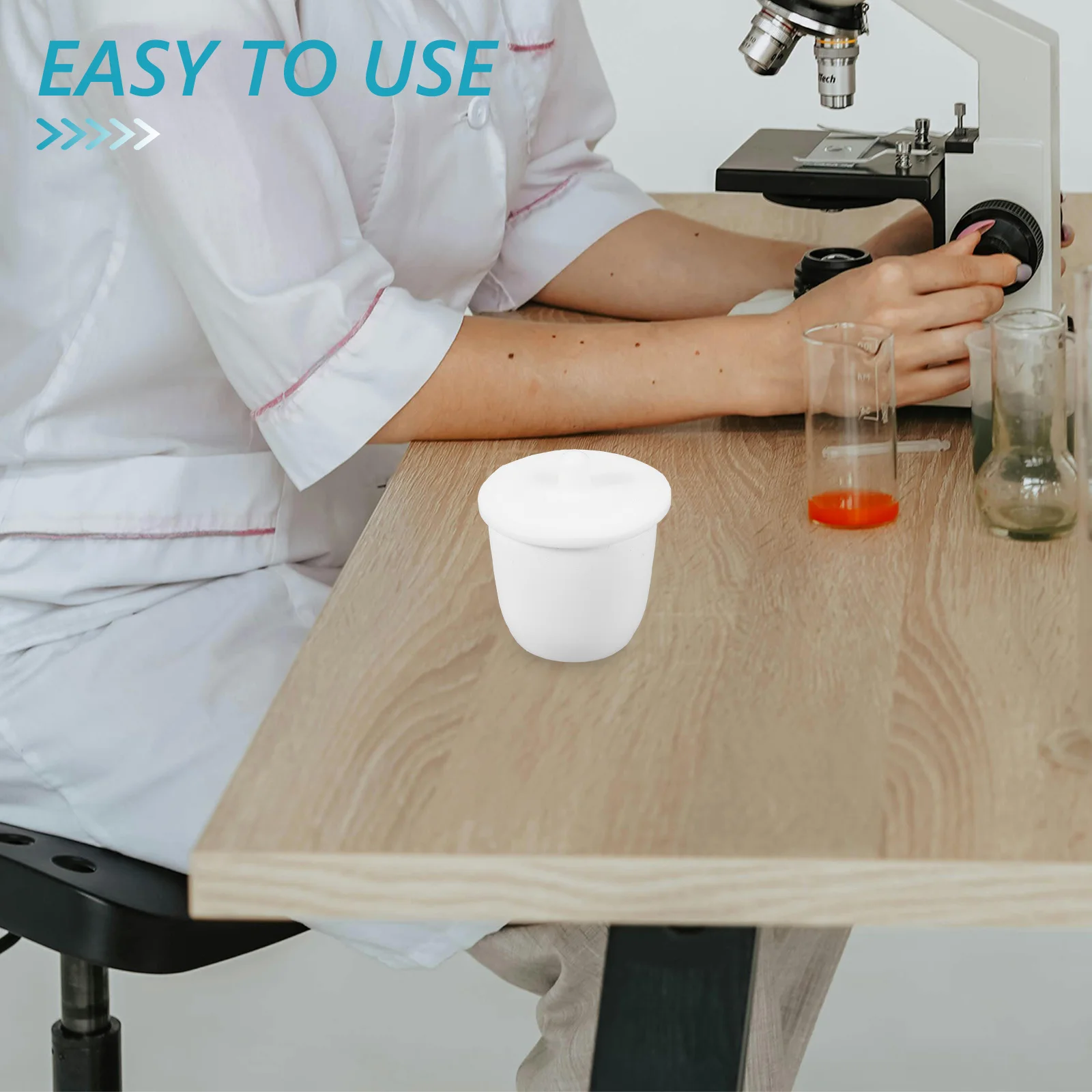 

Lab Crucible 30ml Ptfe Durable Non-Crack Crucible for Material Synthesis Melting Crucibles Bowl Metal Refining Tools