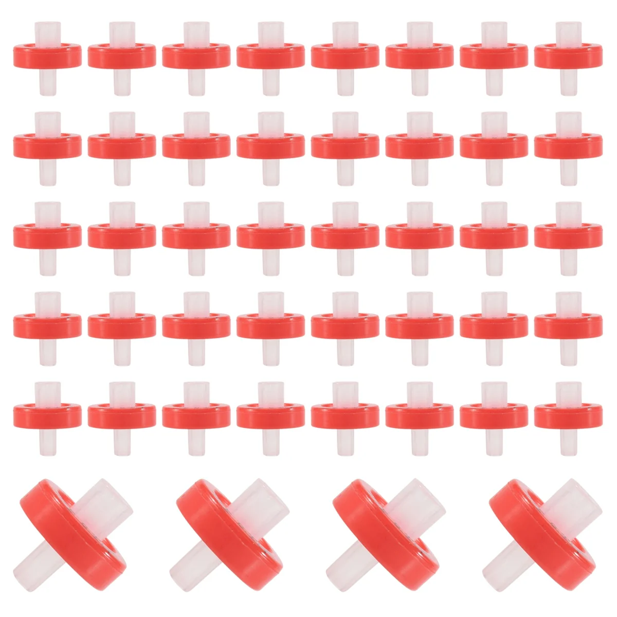 100 PCS Syringe Filter PTFE, Syringe Lab Filter 13mm Membrane Diameter, 0.22μM Pore Size, HPLC