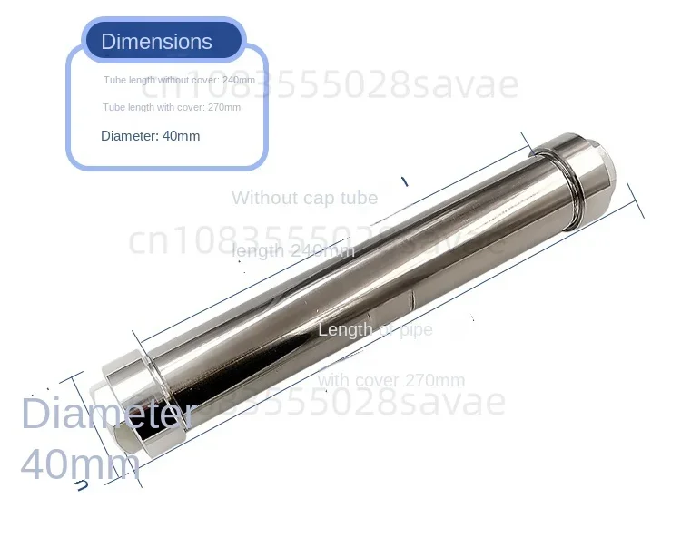 304 stainless steel drying tube, purification tube, filter tube, gas water removal catalytic mixer, high pressure water pipe