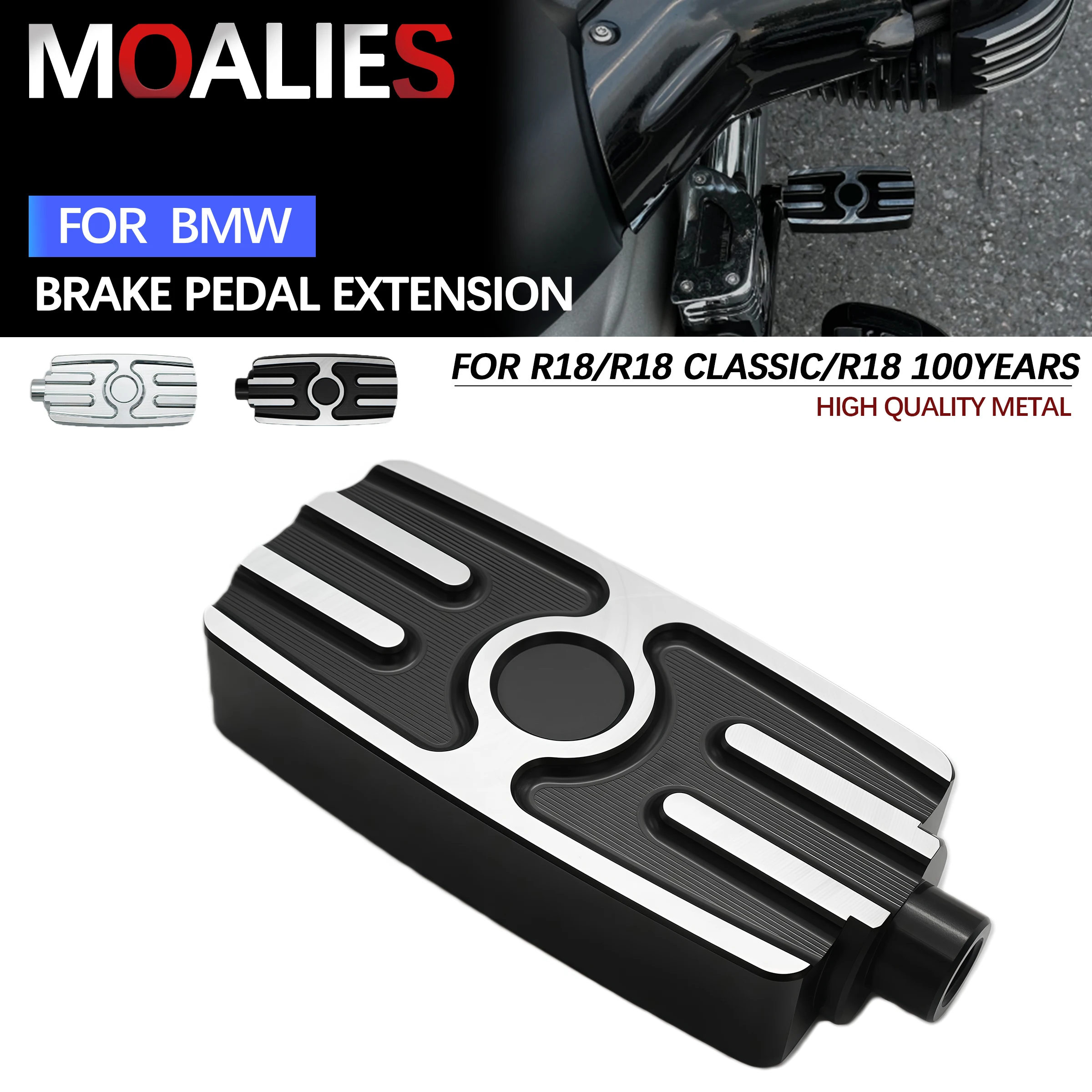 

For BMW R 18 Classic 100 Years R18B R18 B/Roctane/Transcontinental Rear Brake Pedal Pad Shifter Peg Shift Lever Extension