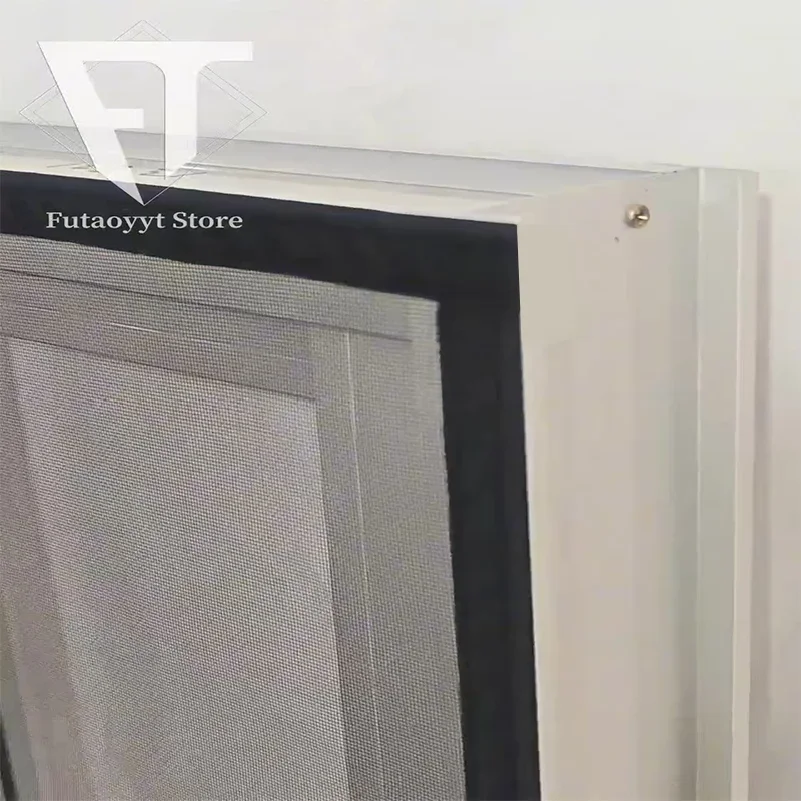 Self-Adhesive Black PP Nano Window Screen Mesh Anti-Mosquito Net Easy Install No Drill for Home