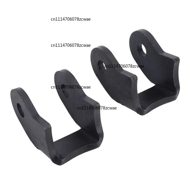 ZOCI-Rear Shock Mounts 1 Pair Weld On Shock Mount Bracket Kit Heavy Duty For Off-Road Trailers, Black Curved Design