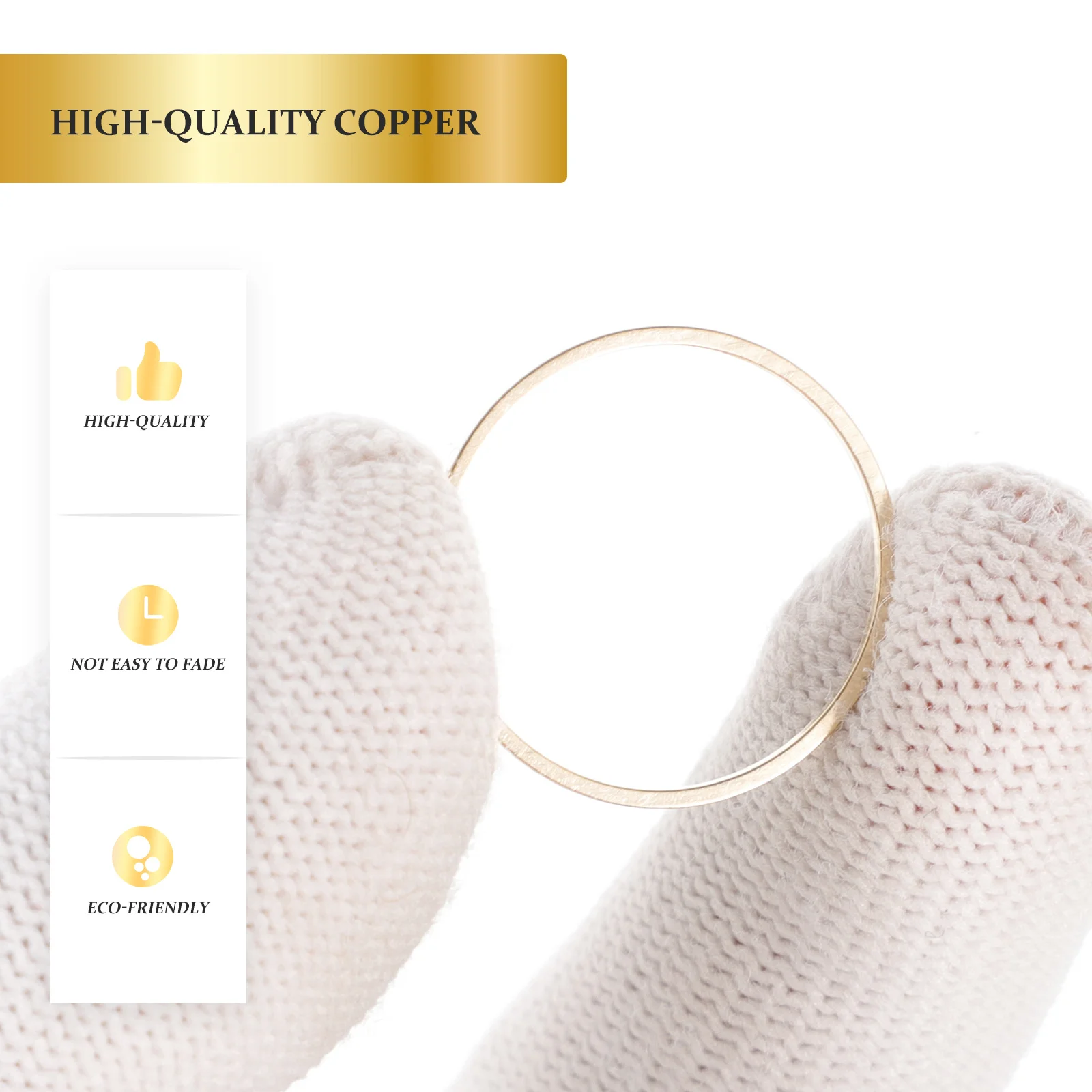 80 قطعة صنع المجوهرات النحاسية الأطواق دائرة القرط المستديرة DIY قلادة الإطار الديكور سحر لقلادة سوار المفاتيح #1