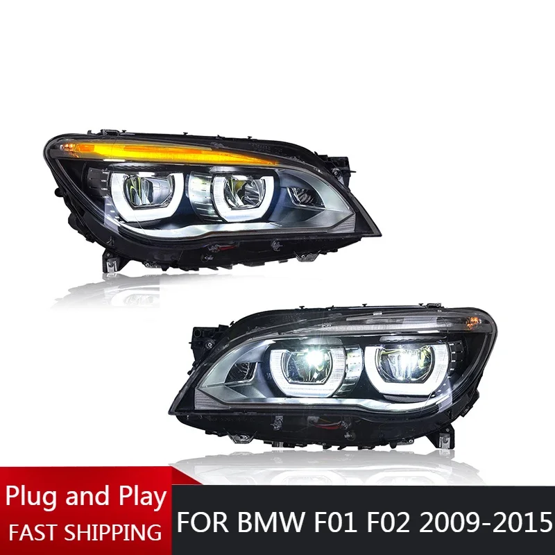 

Full LED Modified Car Front Headlamp for BMW 7 Series F01 F02 Headlights 2009 10 11 12-2015 730i 740i 750i 760i Auto Accessories
