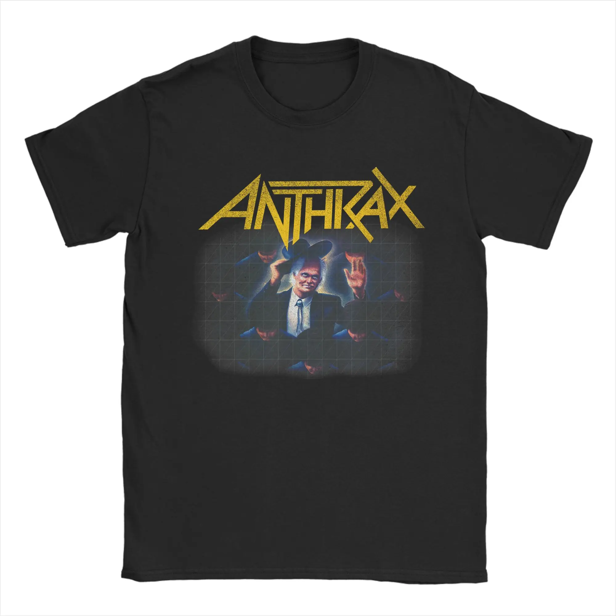 Rare Anthrax Among The Kings Printing Casual Trendy T-shirt Cotton T-shirt Street Classic Band Fan Unisex T-shirt