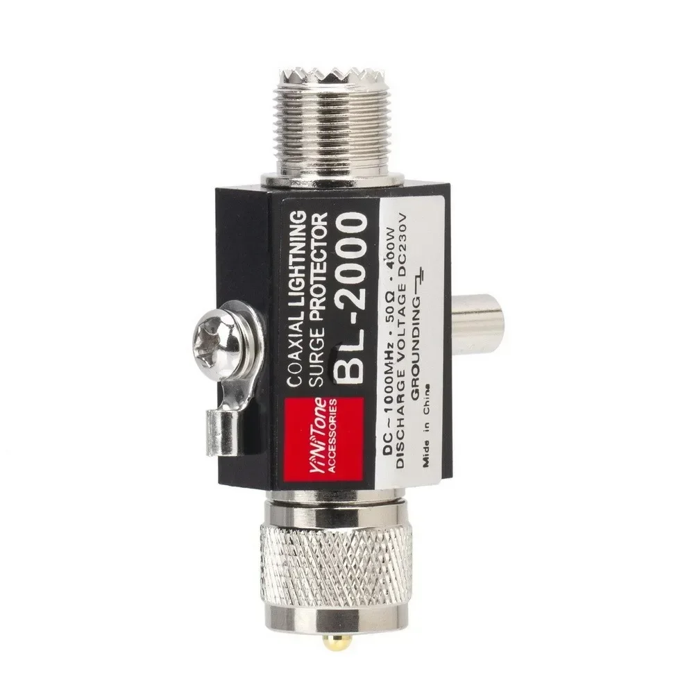 FOR BL-2000 Coaxial Lightning Arrestor Surge Protector PL259 Male To PL259 Female 400W 50 Ohm