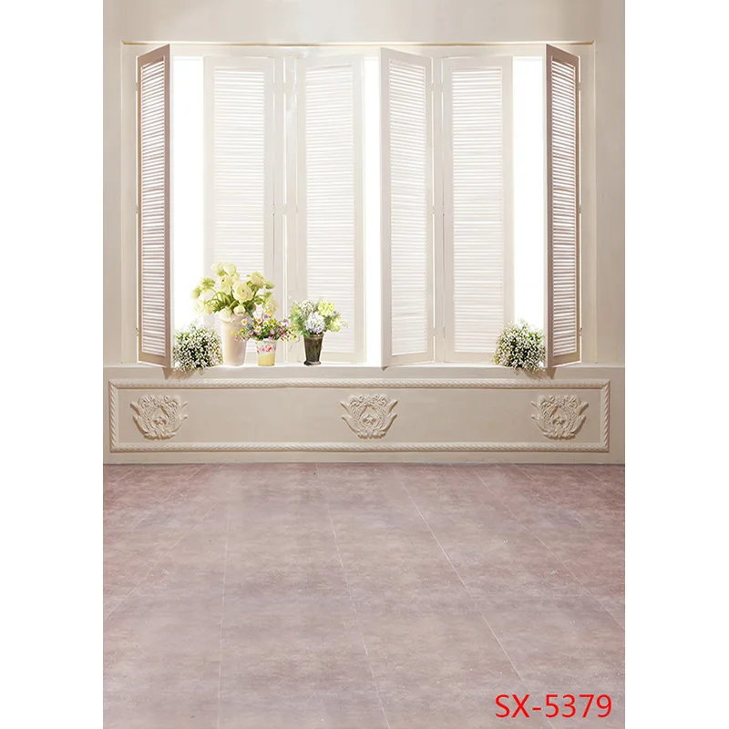 ZHISUXI Vinyl Photography Backdrops Prop Flower Wood Floor Castle Wedding Theme Photo Studio Background YXFL-62