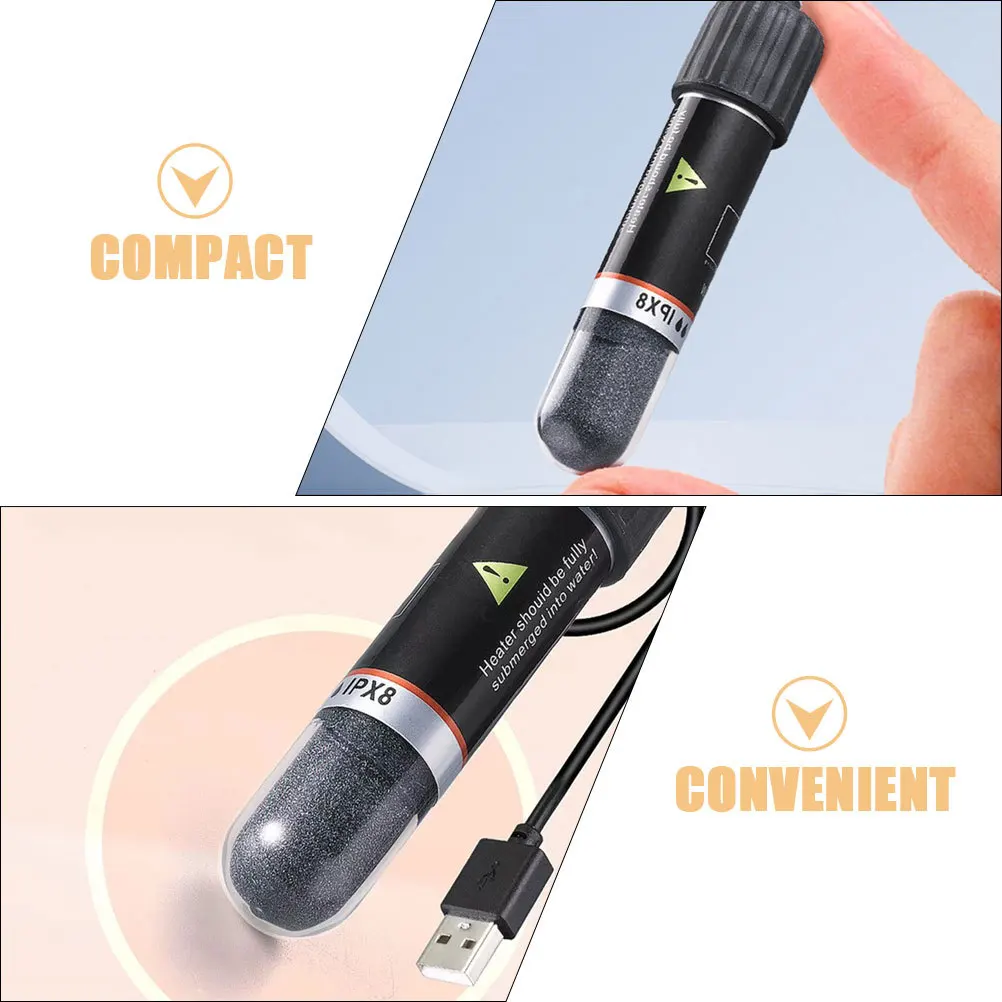 

Mini USB Fish Tank Heater Small Aquarium Heater Constant Temperature Fast Heating Energy Saving Intelligent Control