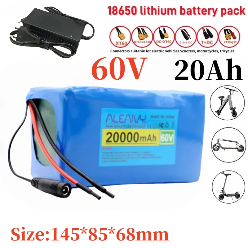 

60V 20Ah 18650 16S2P lithium ion battery pack with built-in highpower BMS suitable for large capacity Power tool spare battery.