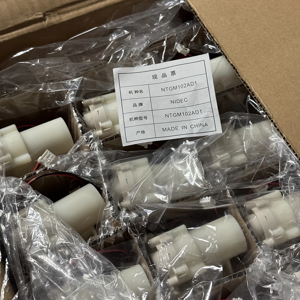 Nidec NTGM102AD1 DC 5V-12V Micro Gear Peristaltic Oil Water Self-Priming Pump Dual Reverse Direction for Refrigerator ice maker