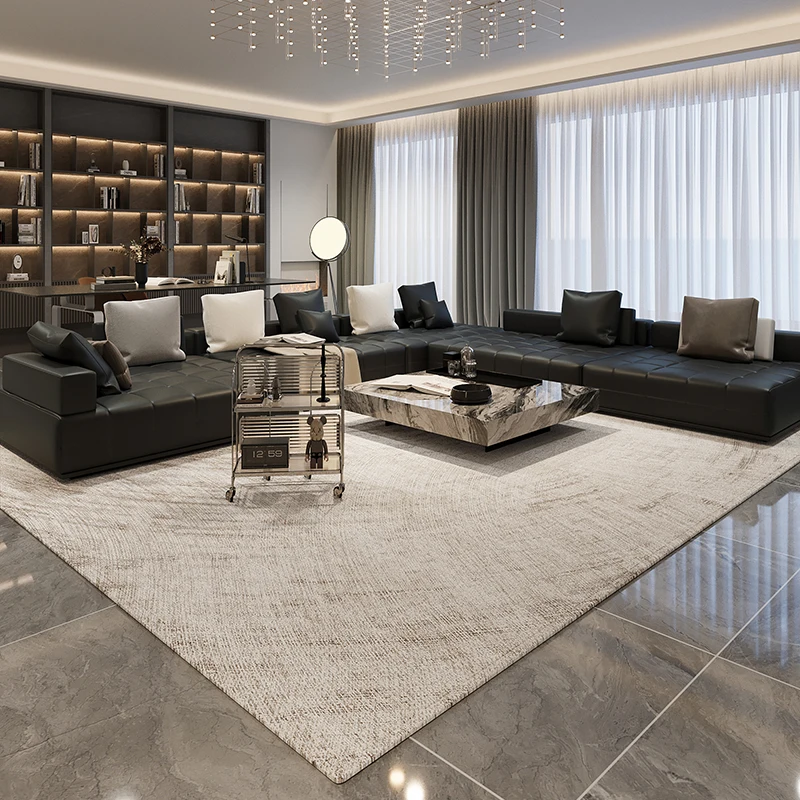 Leichte, luxuriöse, moderne, schlichte Wohnzimmer-Fußmatte mit High-End-Sinn